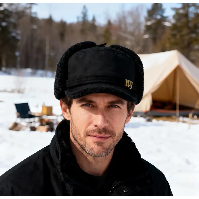 Men Winter Warm Ear Hat with Duckbill Cap — feature 15