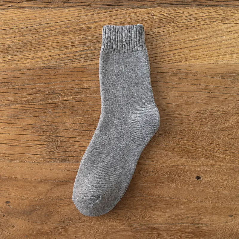 Men's Mid-Calf Socks for Autumn and Winter, Thickened Terry Socks, Warm Fleece Towel Socks, Winter Men's Socks Wholesale — feature 2