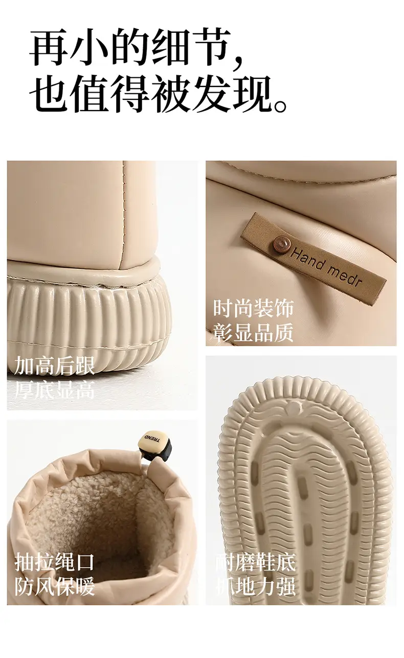 Women Closed Heel Waterproof Cotton Slippers Winter Indoor — feature 23