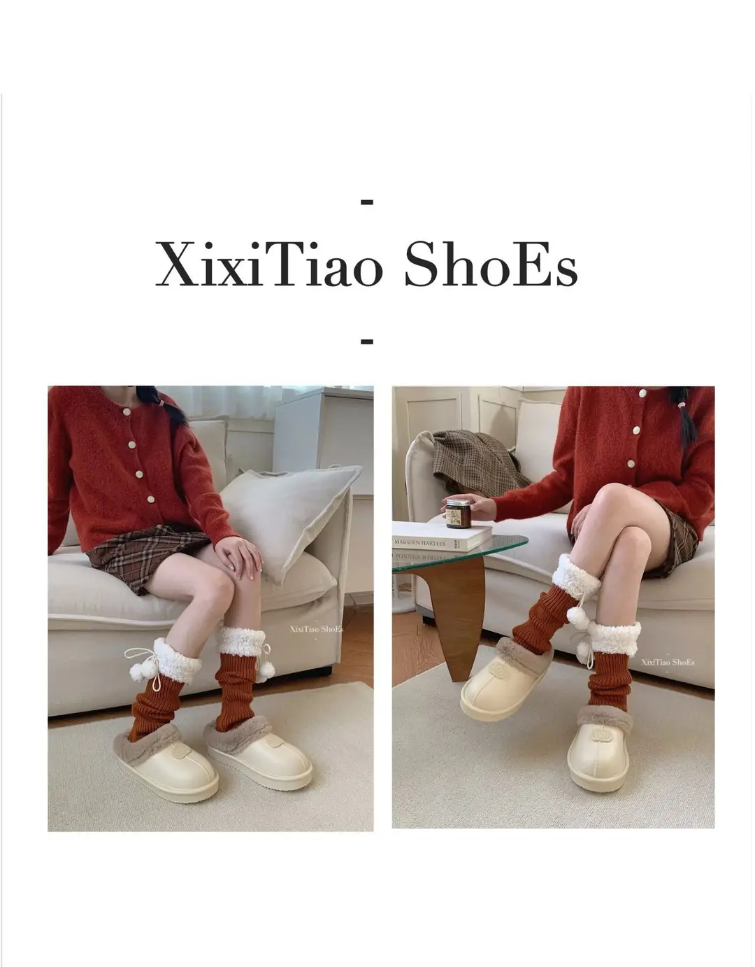 Thick-Soled Velvet Warm Cotton Slippers for Women in Autumn and Winter New Style Indoor Waterproof Outer Wear Lightweight Bag Heel Wear-Resistant Cotton Shoes for Men — feature 19