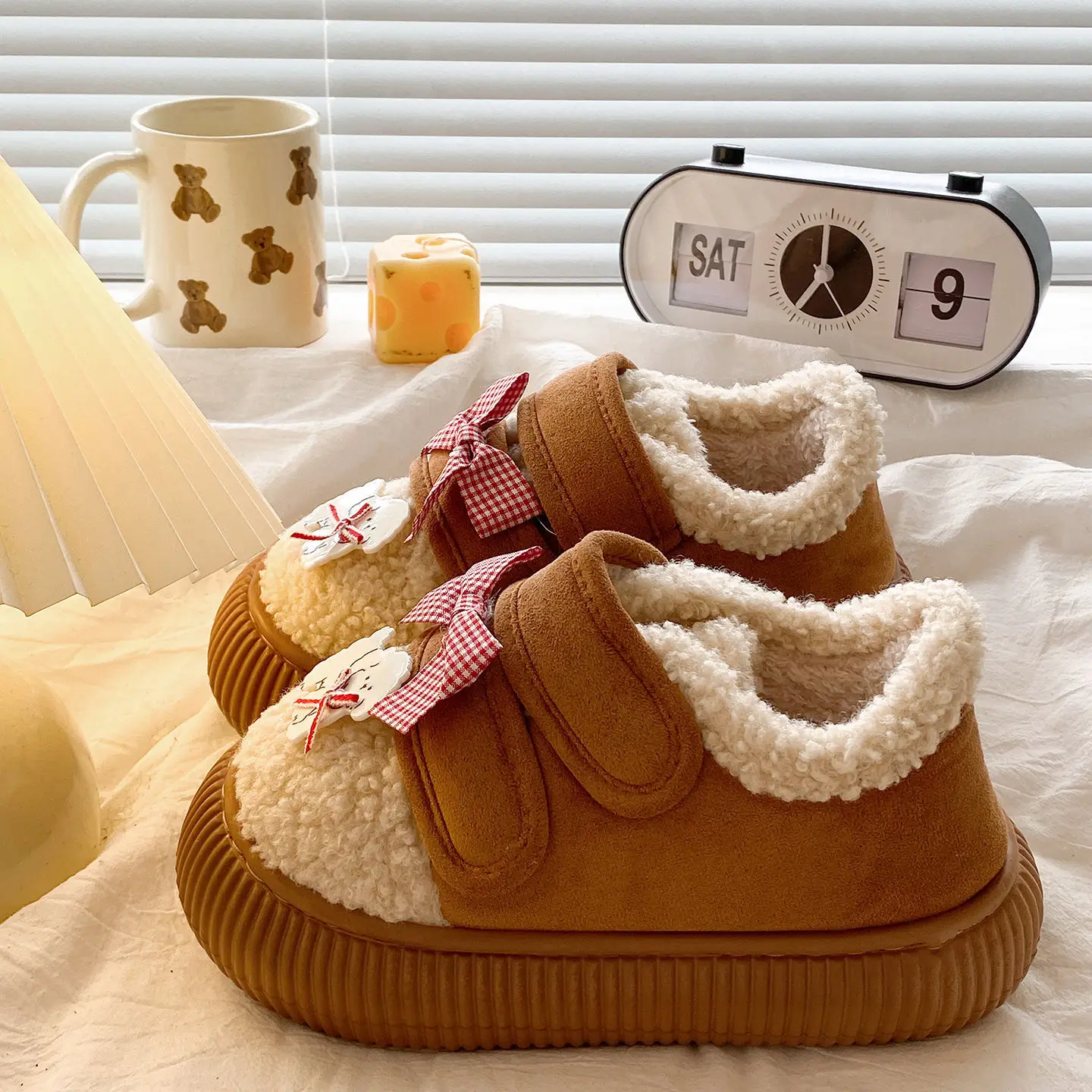 New Winter Plush Fleece Lined Loafers for Women - Image 6