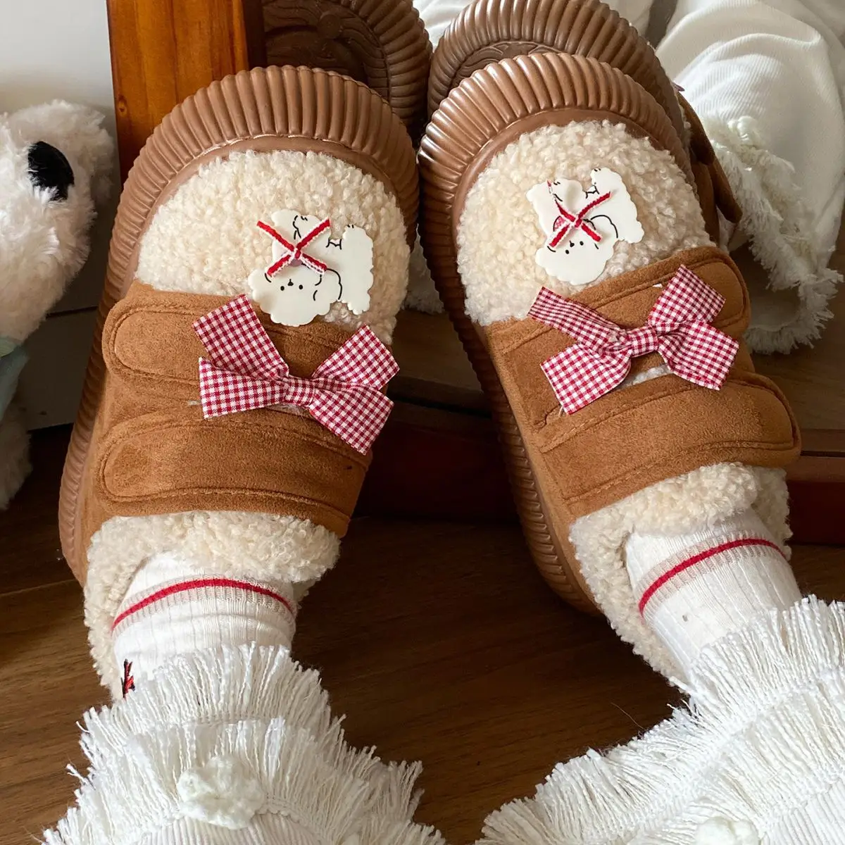 New Winter Plush Fleece Lined Loafers for Women — feature 19