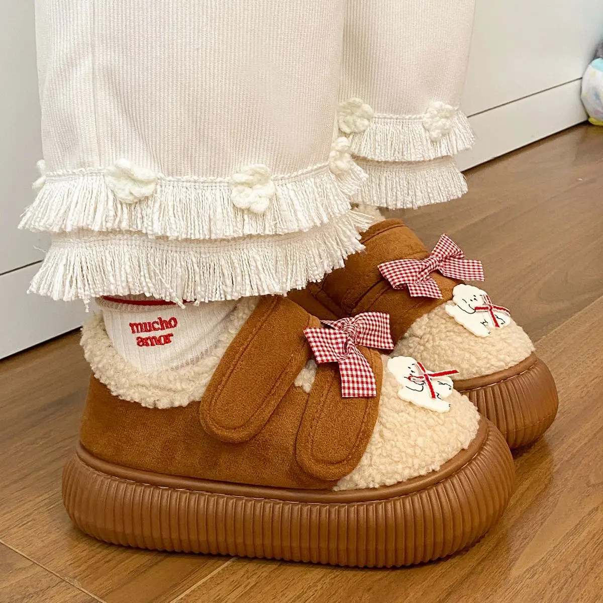 New Winter Plush Fleece Lined Loafers for Women — feature 22