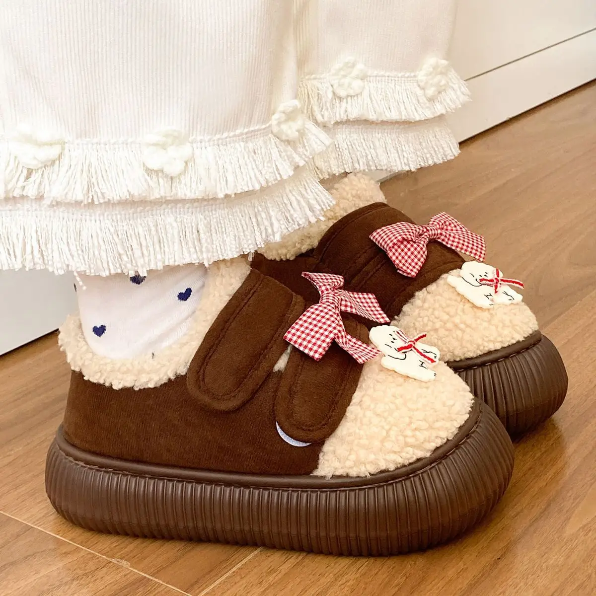 New Winter Plush Fleece Lined Loafers for Women — feature 27