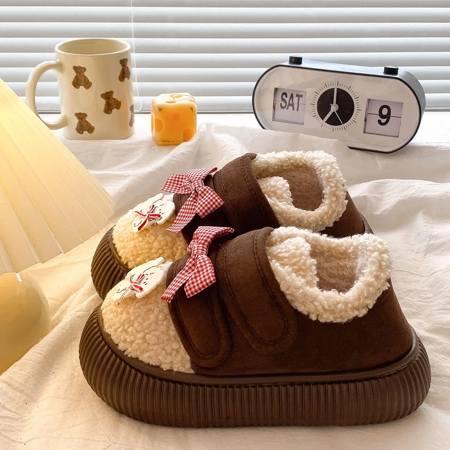 New Winter Plush Fleece Lined Loafers for Women - Image 3