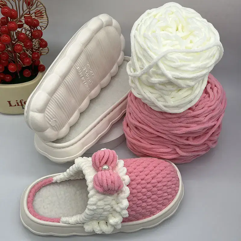 Hand-Knitted Ice Slippers for Men Women Anti-Slip Soft Sole - Image 26