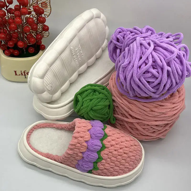 Hand-Knitted Ice Slippers for Men Women Anti-Slip Soft Sole - Image 27