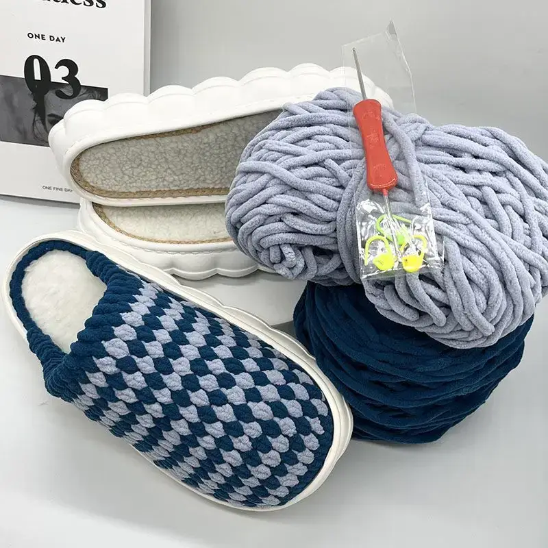 Hand-Knitted Ice Slippers for Men Women Anti-Slip Soft Sole - Image 10