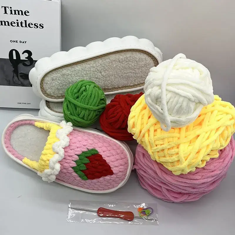 Hand-Knitted Ice Slippers for Men Women Anti-Slip Soft Sole - Image 12