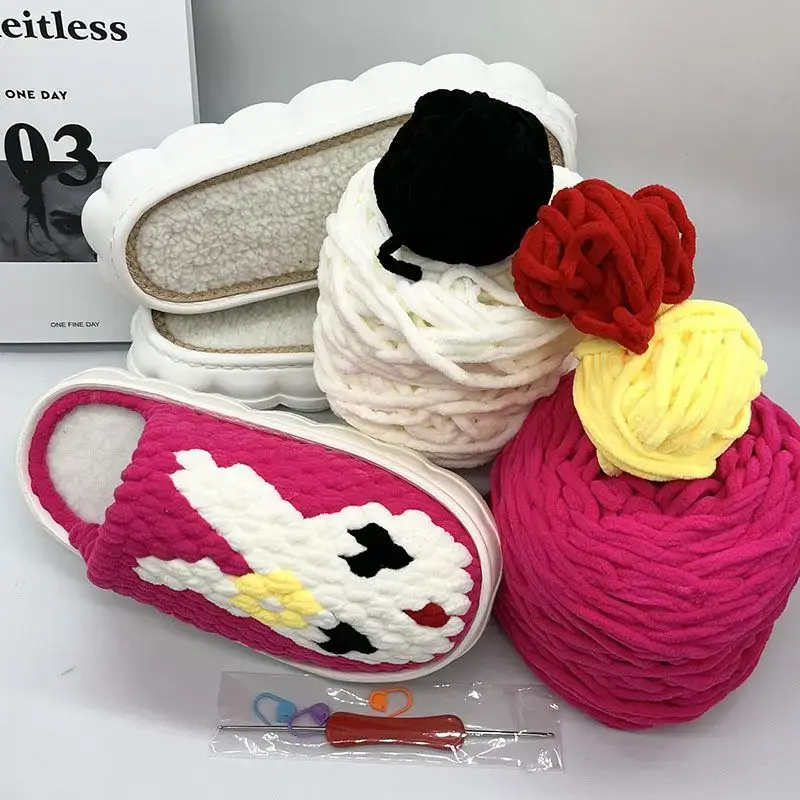 Hand-Knitted Ice Slippers for Men Women Anti-Slip Soft Sole - Image 13