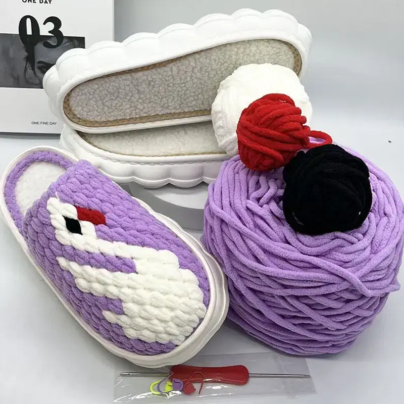 Hand-Knitted Ice Slippers for Men Women Anti-Slip Soft Sole - Image 14
