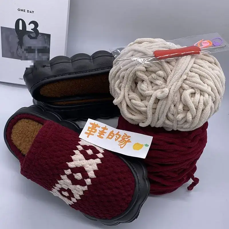 Hand-Knitted Ice Slippers for Men Women Anti-Slip Soft Sole - Image 16