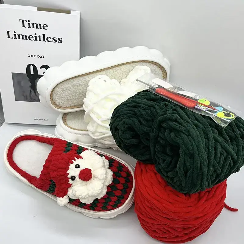 Hand-Knitted Ice Slippers for Men Women Anti-Slip Soft Sole - Image 19