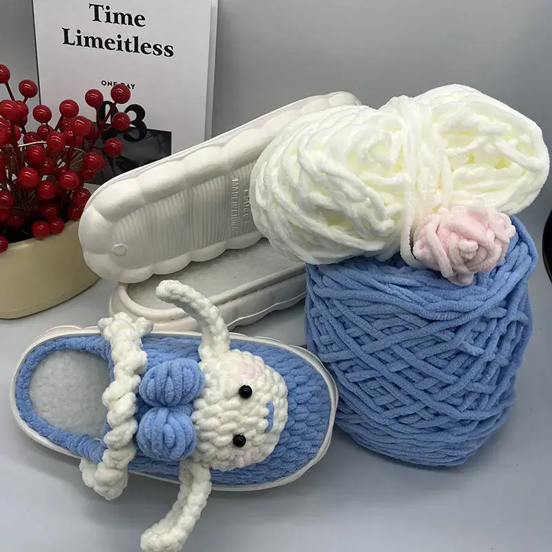 Hand-Knitted Ice Slippers for Men Women Anti-Slip Soft Sole - Image 20