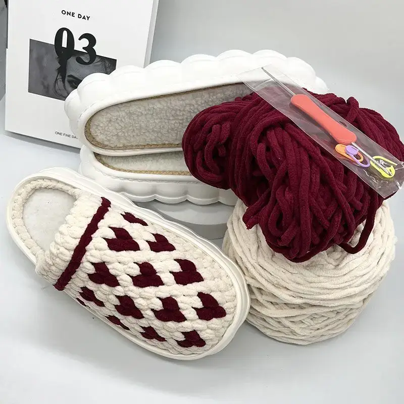 Hand-Knitted Ice Slippers for Men Women Anti-Slip Soft Sole - Image 21