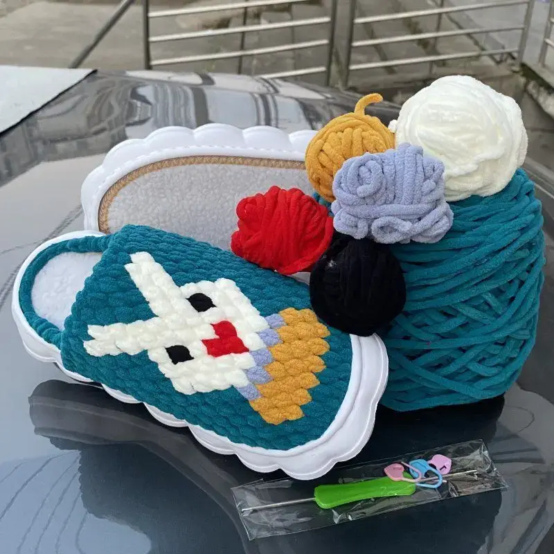 Hand-Knitted Ice Slippers for Men Women Anti-Slip Soft Sole - Image 23