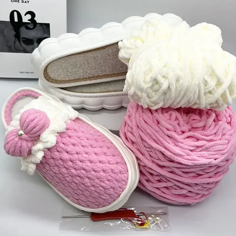 Hand-Knitted Ice Slippers for Men Women Anti-Slip Soft Sole - Image 4