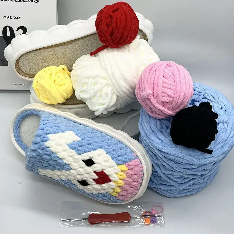 Hand-Knitted Ice Slippers for Men Women Anti-Slip Soft Sole - Image 6