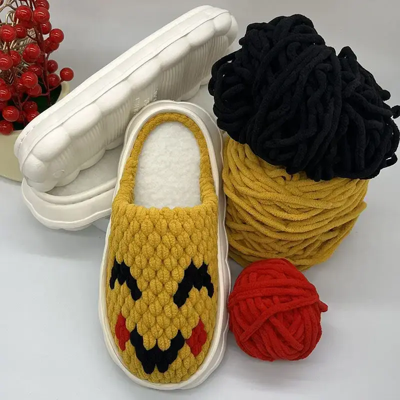 Hand-Knitted Ice Slippers for Men Women Anti-Slip Soft Sole - Image 7