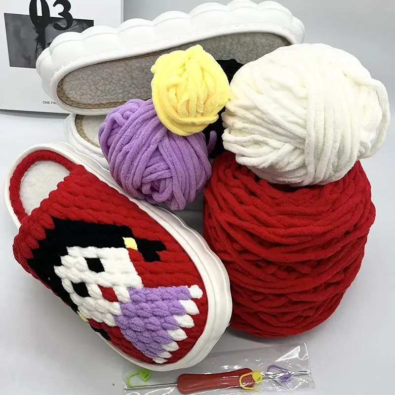 Hand-Knitted Ice Slippers for Men Women Anti-Slip Soft Sole - Image 8