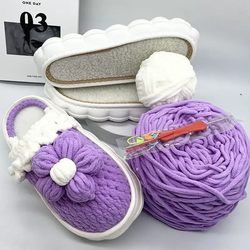 Hand-Knitted Ice Slippers for Men Women Anti-Slip Soft Sole - Image 9