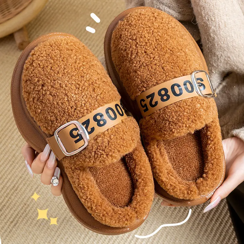 Women Fleece Lined Warm Slippers Autumn Winter 2025