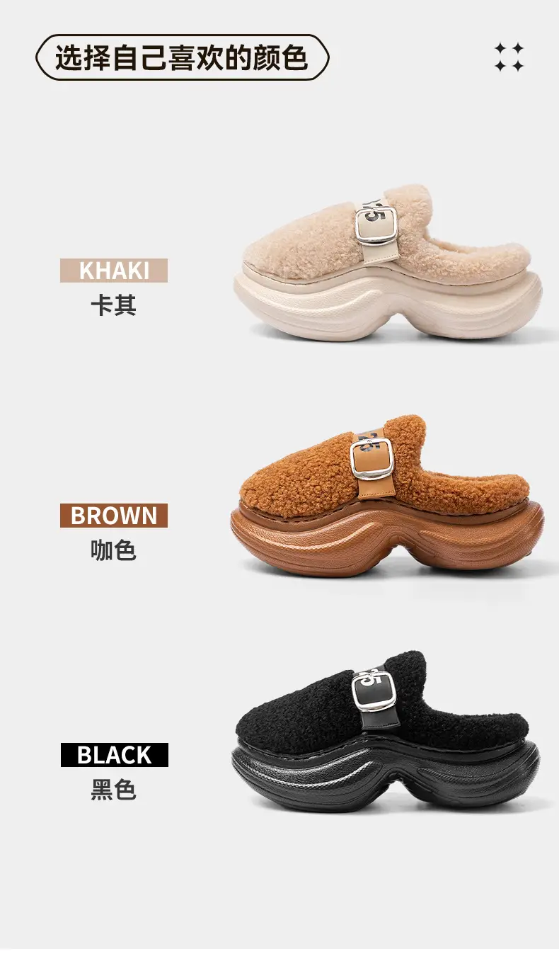 Women Fleece Lined Warm Slippers Autumn Winter 2025 — feature 5