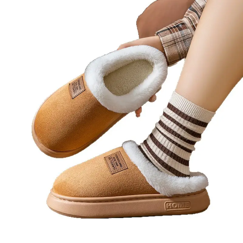 Lightweight Cotton Slippers with Side Stickers, 2025 New Model