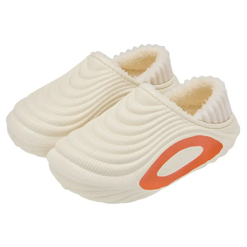 Waterproof Cotton Slippers for Men, Home Autumn and Winter 2025 New Indoor Warm Anti-Slip Bag Heel Cotton Shoes for Women to Wear Outside in Winter - Image 9