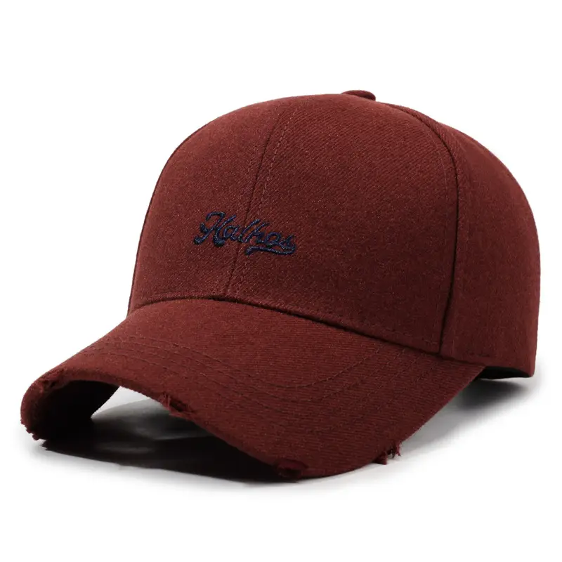 Maroon Embroidered Baseball Cap for Women 2026 - Image 2