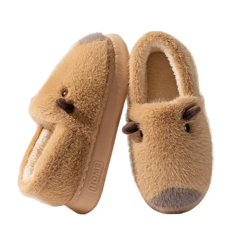 Warm Capybara Cotton Slippers for Women Winter - Image 8
