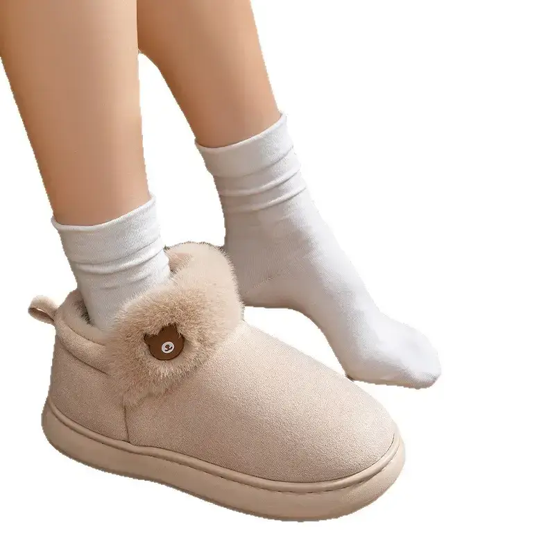 Couple Cotton Slippers Winter Warm Non-Slip - Image 8