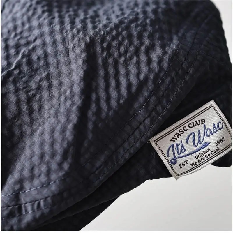 Men Brown Bubble Hat Retro Casual Forward