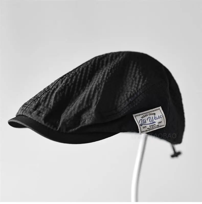 Men Brown Bubble Hat Retro Casual Forward — feature 1