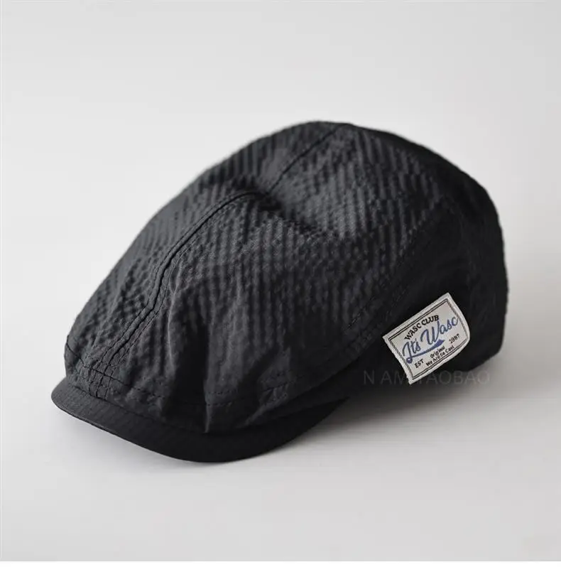 Men Brown Bubble Hat Retro Casual Forward — feature 3