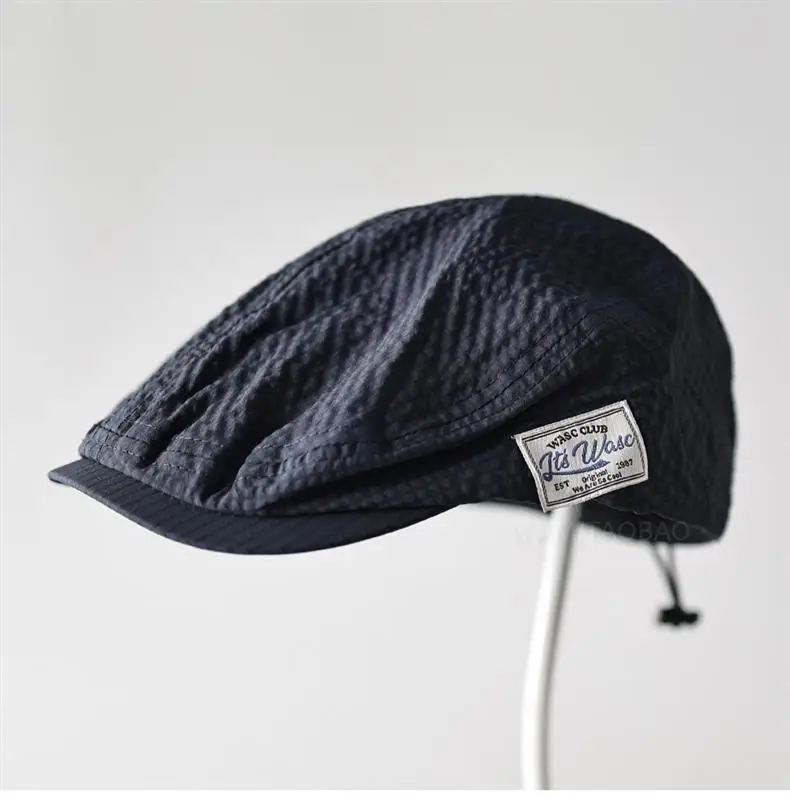 Men Brown Bubble Hat Retro Casual Forward — feature 5