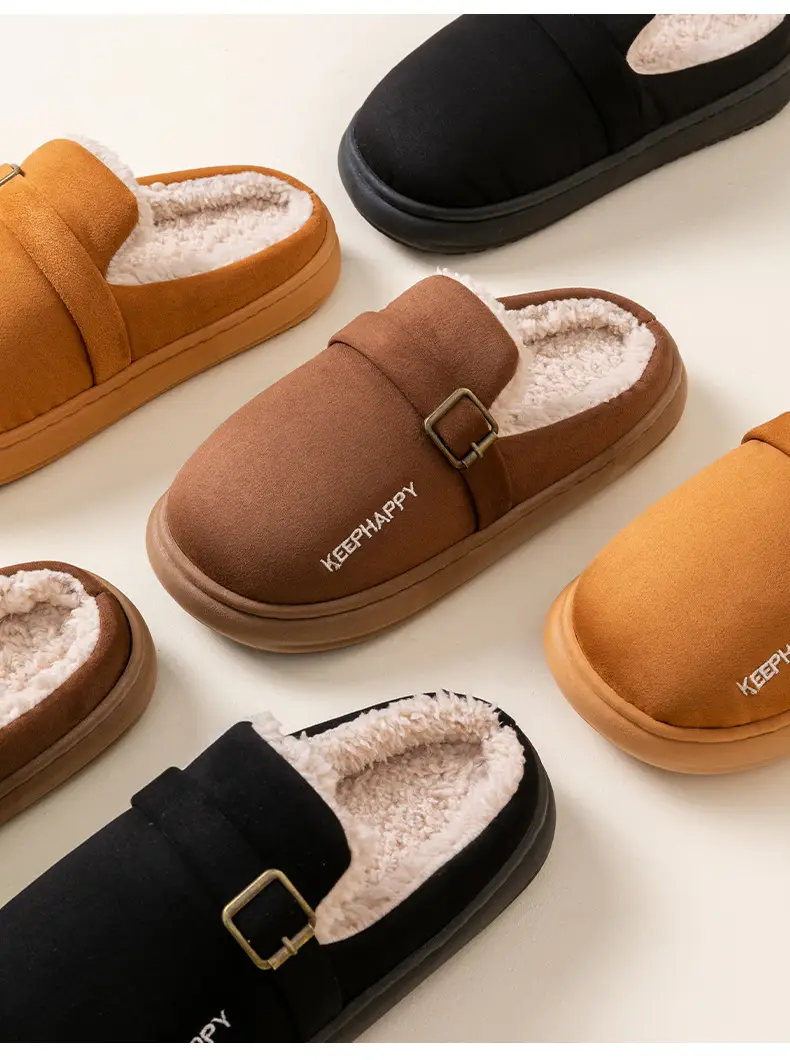 9004 Embroidered Birkenstock Shoes Fleece-Lined and Thickeneded North 2025 Winter New Warm Thick-Soled Home and Outdoor Shoes Wholesale — feature 15