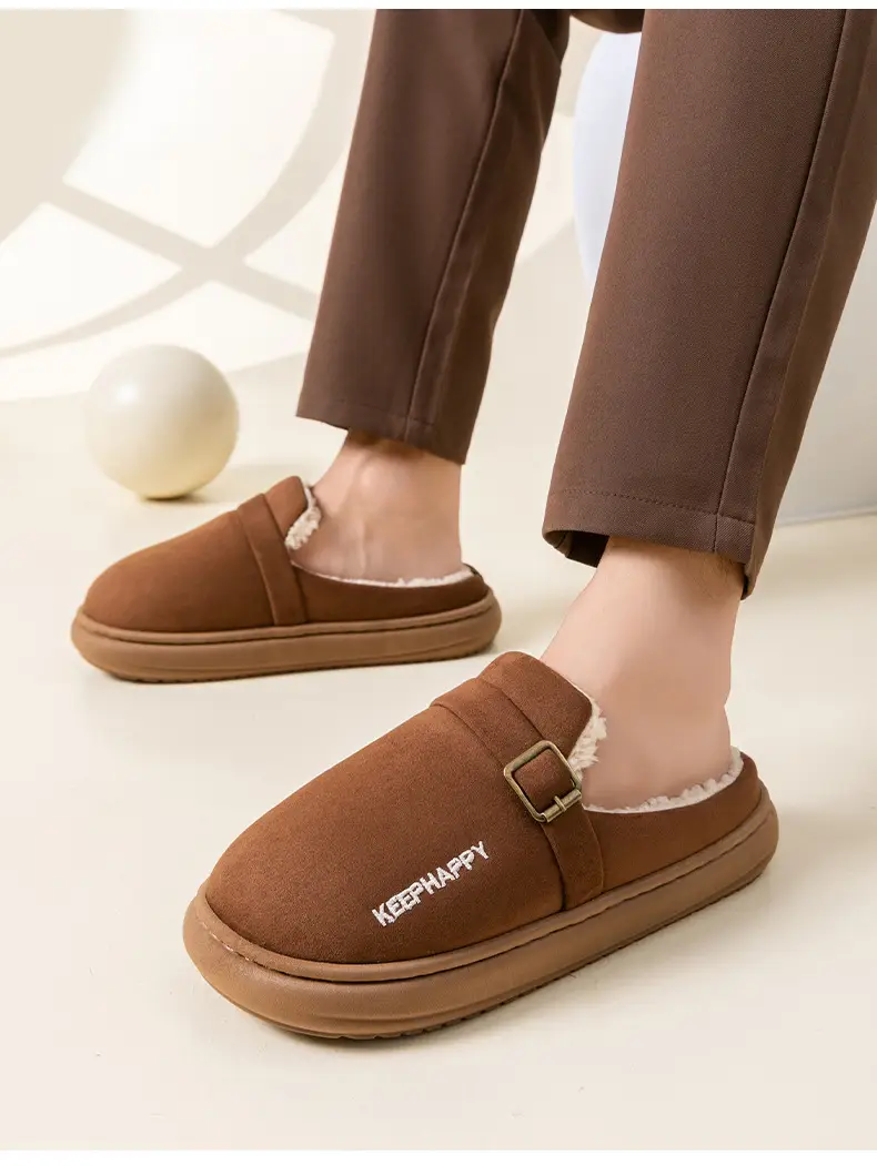 9004 Embroidered Birkenstock Shoes Fleece-Lined and Thickeneded North 2025 Winter New Warm Thick-Soled Home and Outdoor Shoes Wholesale — feature 18