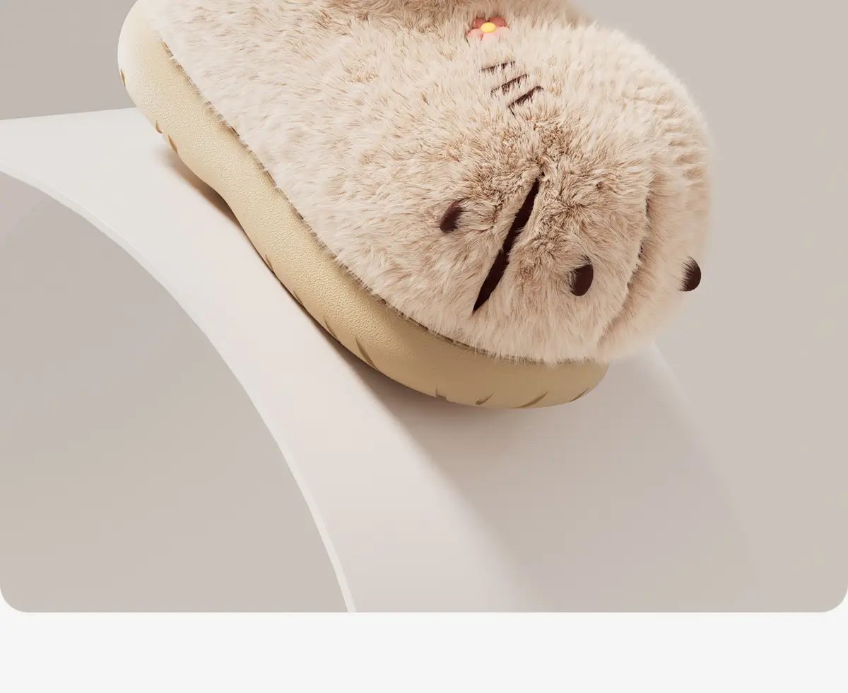 Cute Plush Cotton Boots for Women Winter Warm Closed Heel — feature 12