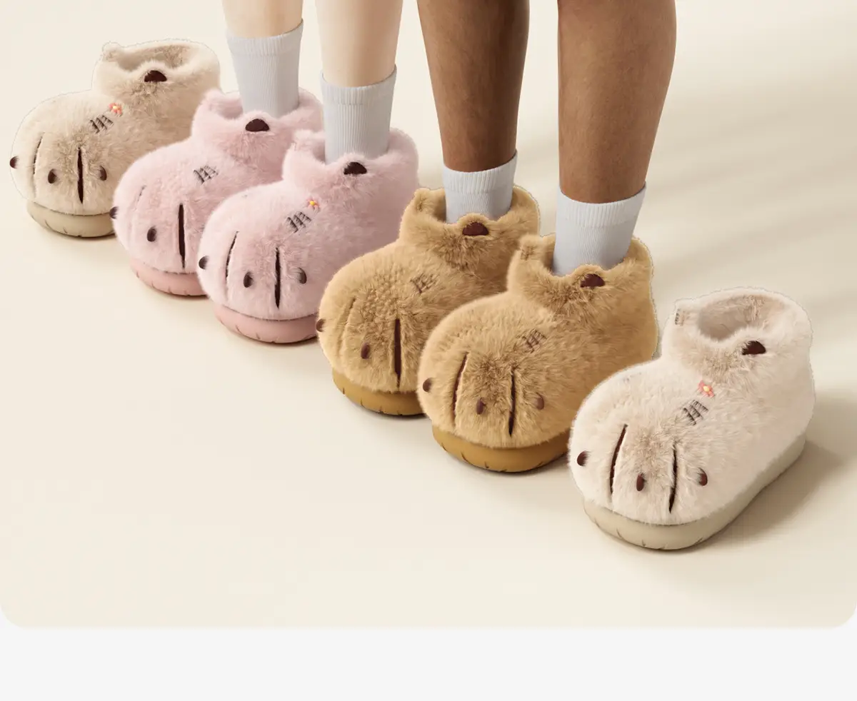 Cute Plush Cotton Boots for Women Winter Warm Closed Heel — feature 18