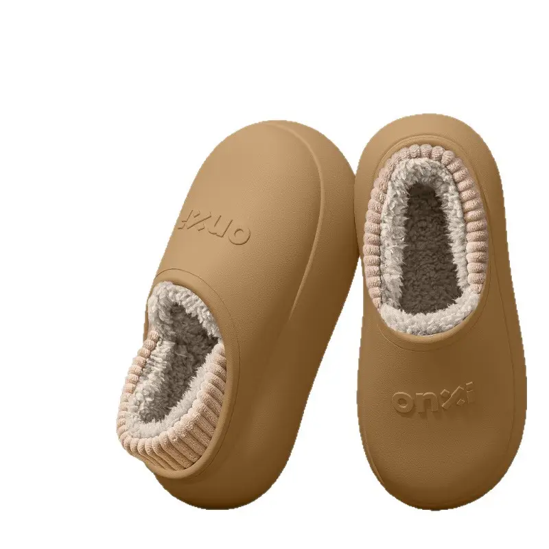 Cotton Winter Slippers Women Waterproof Warm Anti-Slip