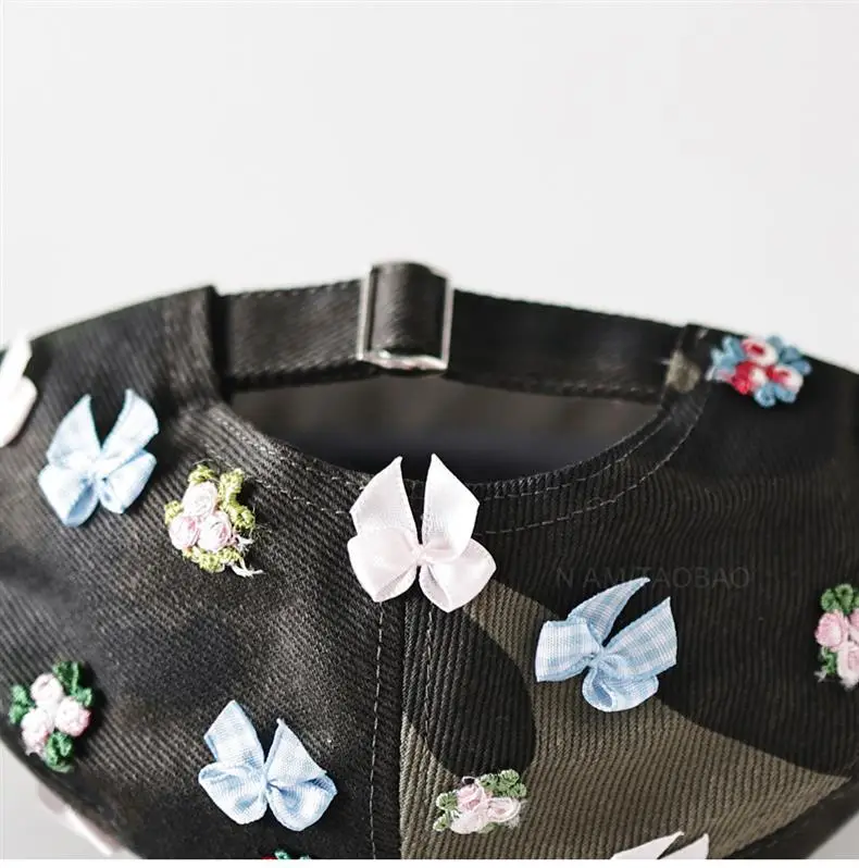 Women Camouflage Flower Bow Cap for Travel Fashion — feature 2