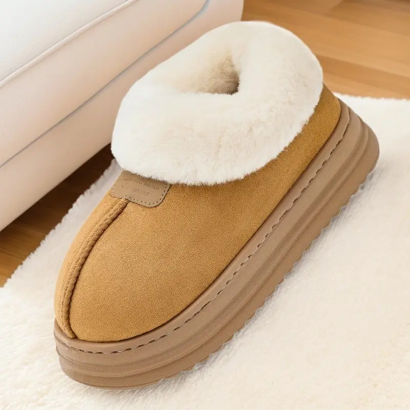 Women Velvet Snow Boots Warm Fur All-In-One Winter - Image 4