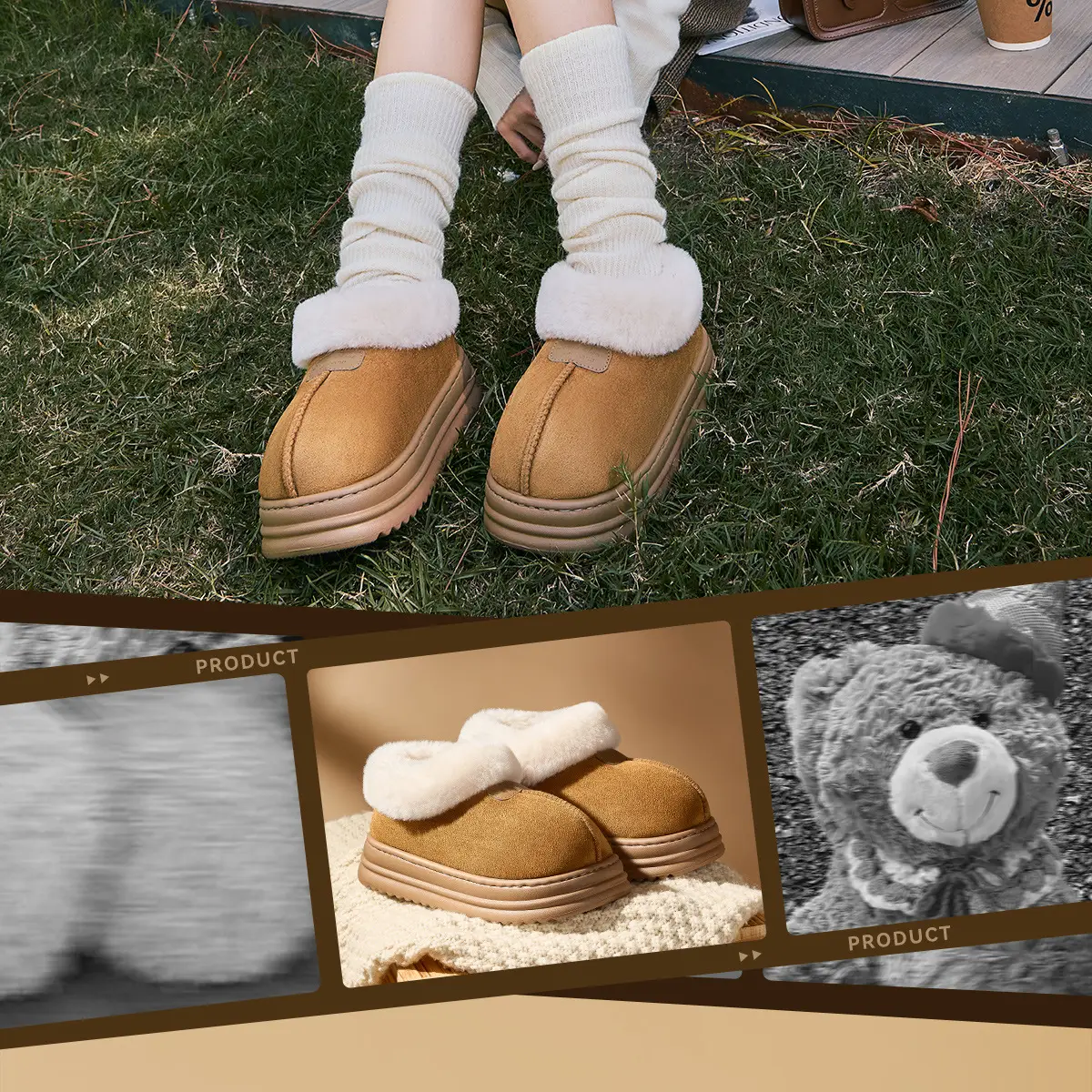 Women Velvet Snow Boots Warm Fur All-In-One Winter — feature 2