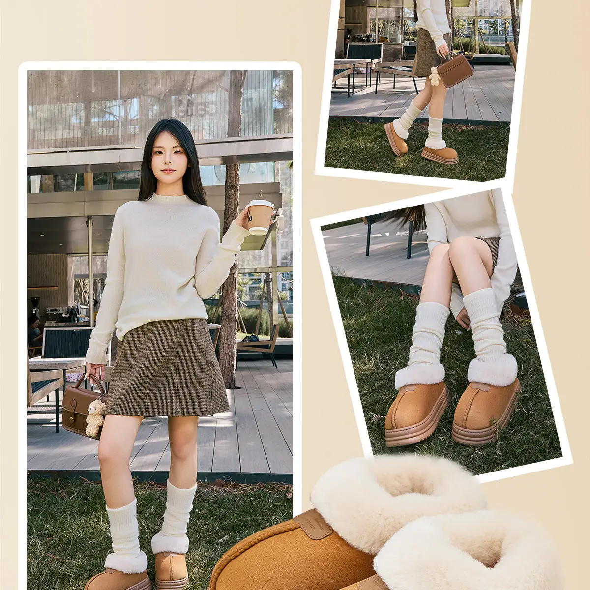 Women Velvet Snow Boots Warm Fur All-In-One Winter — feature 8