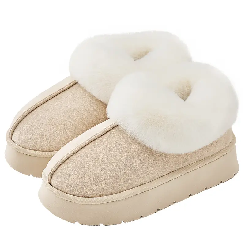 Women's Fleece Snow Boots Brown 2025