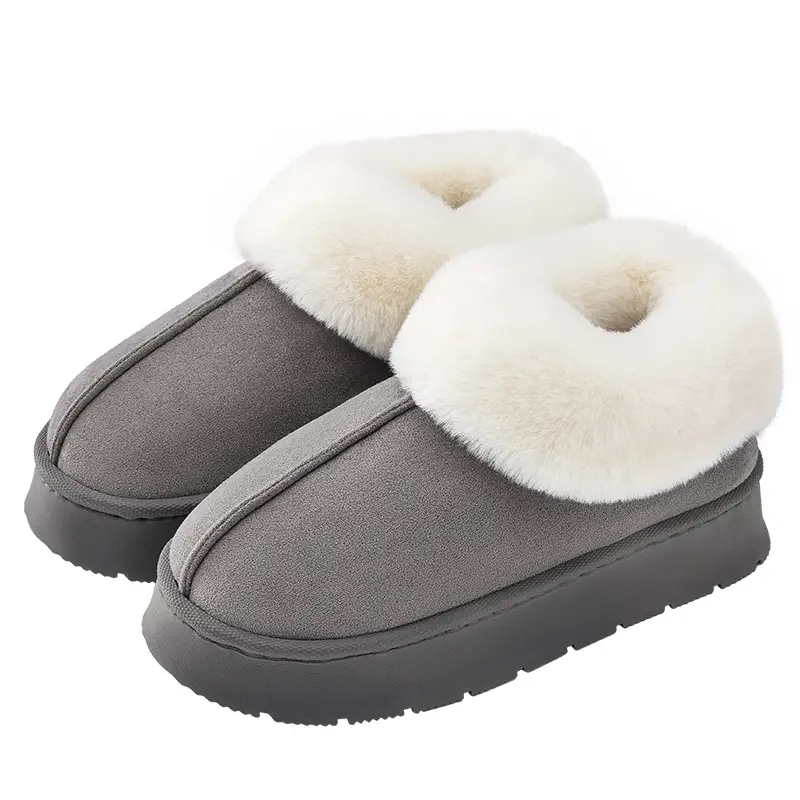 Women's Fleece Snow Boots Brown 2025