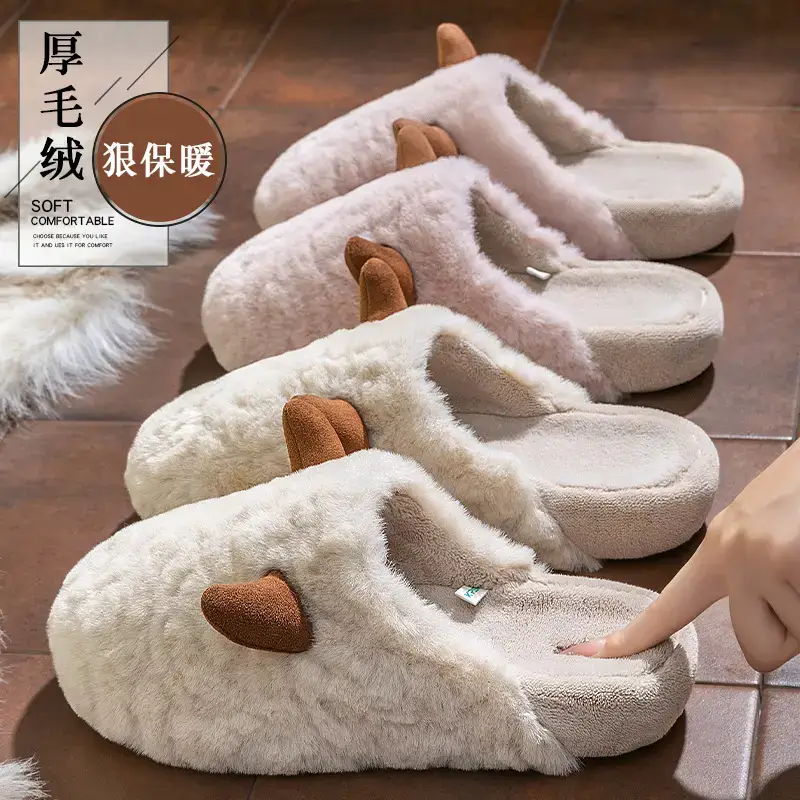 Maternity Slippers for Women 2025 New Autumn Winter Warm Soft Cotton - Image 5