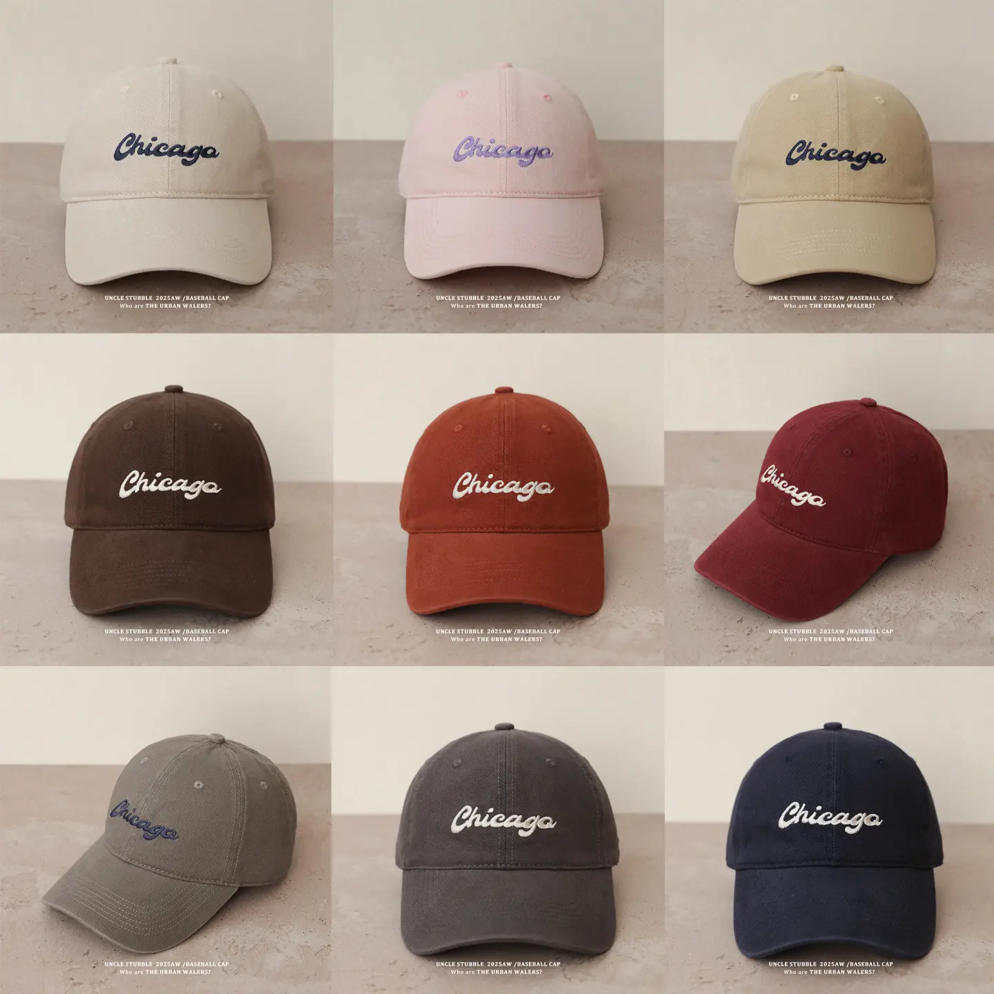 Chicago Letter Embroidered Baseball Cap for Men Women — feature 1