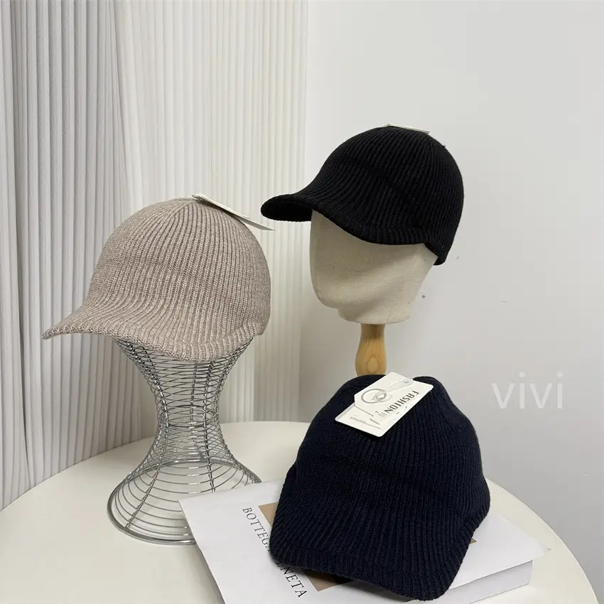Men Wool Blend Baseball Cap Winter Warm Solid Color — feature 1